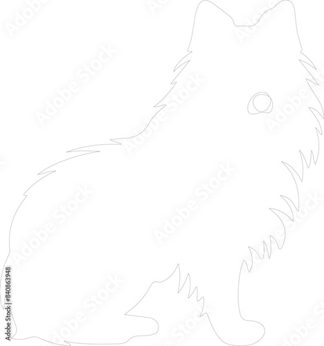 Finnish Spitz outline