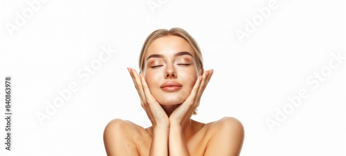 Woman Enjoying Skincare Routine