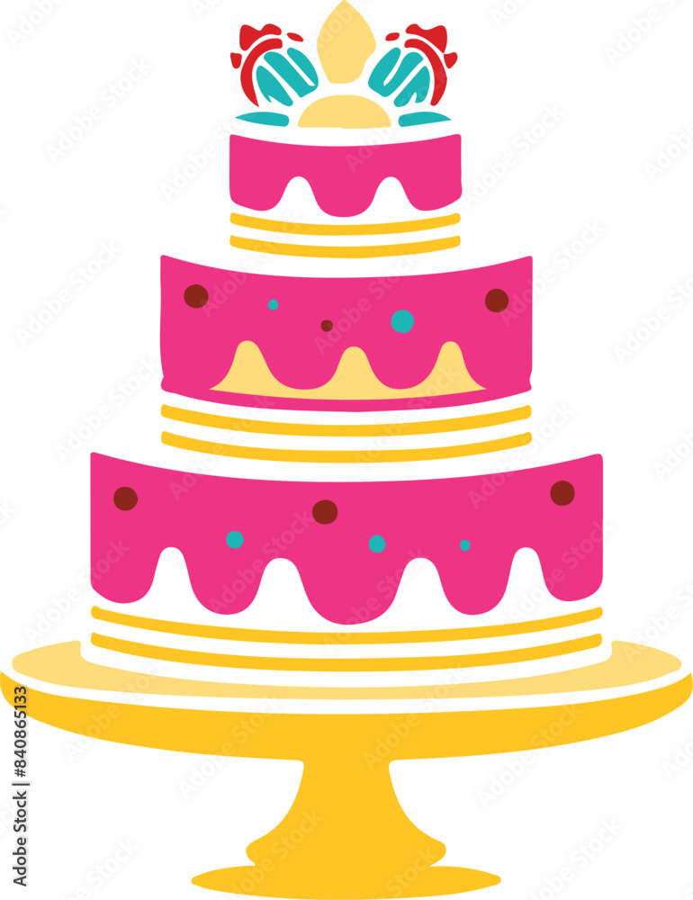 illustration of a cake illustration of a cake
