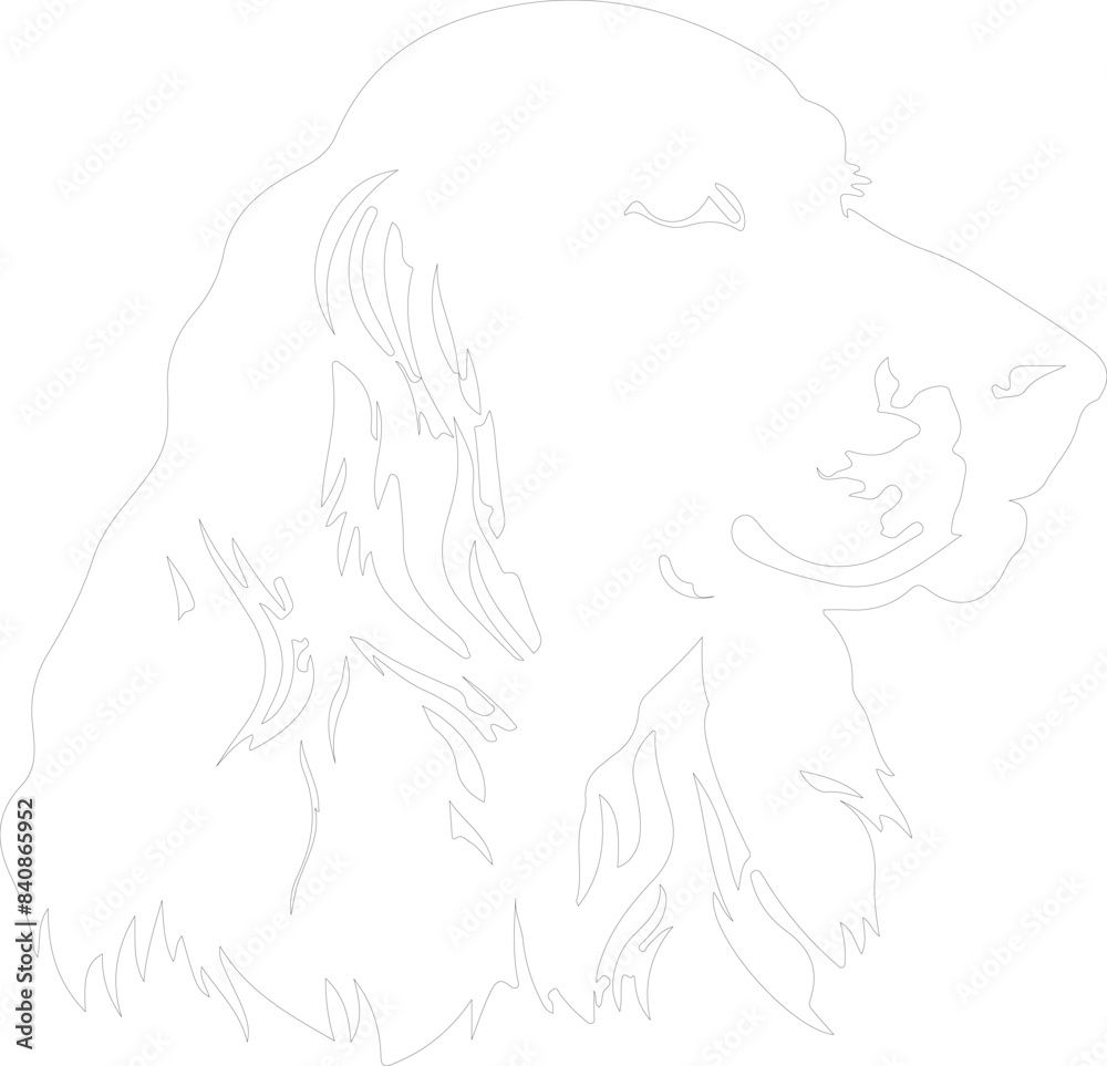 Gordon Setter outline Gordon Setter outline