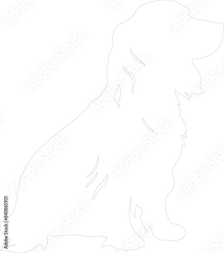 Gordon Setter outline