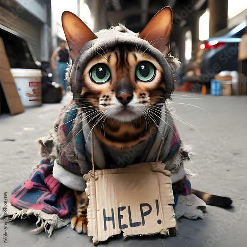 Homeless Cat Seeking Help