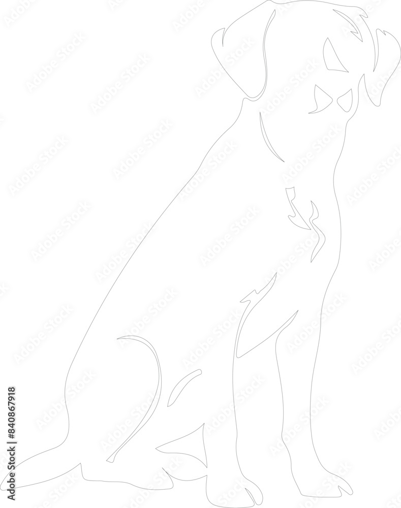 Labrador Retriever outline Labrador Retriever outline