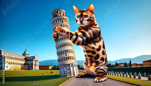 Giant Cat in Italy