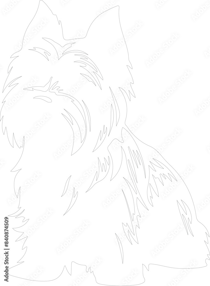Skye Terrier outline Skye Terrier outline