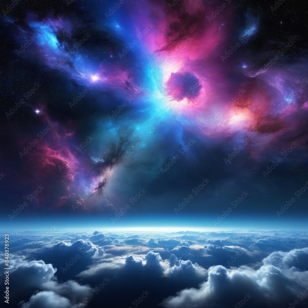 Fototapeta premium blue sky and clouds