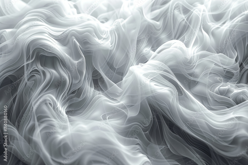 Swirling patterns of smoke in various shades of gray. Concept of mystery and the unknown. Generative Ai. Swirling patterns of smoke in various shades of gray. Concept of mystery and the unknown. Generative Ai.