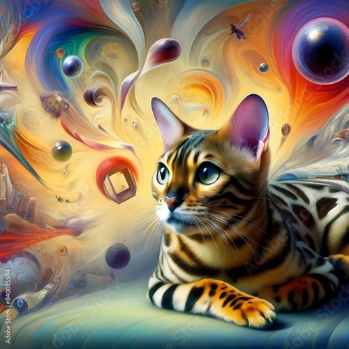 Surreal Cat Wonderland