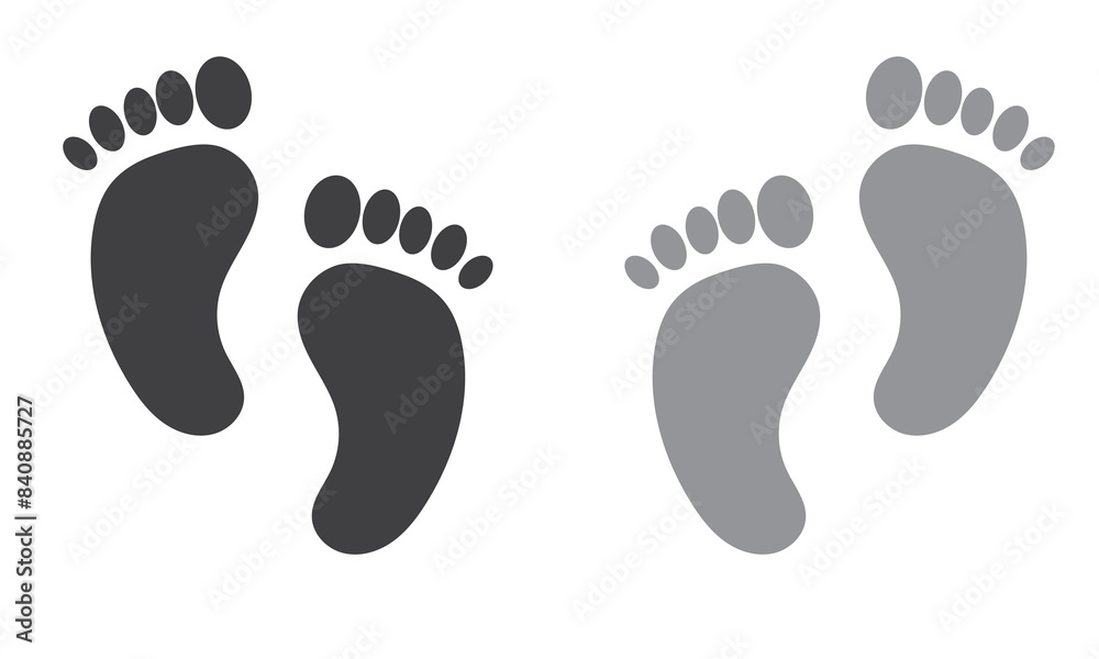 baby feet icon vector set. footprint, newborn, kids feet sign. Vector 10 eps. baby feet icon vector set. footprint, newborn, kids feet sign. Vector 10 eps.