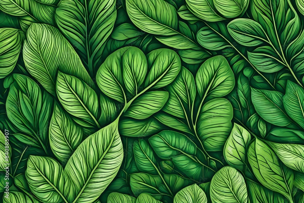 custom made wallpaper toronto digitalgreen foliage texture