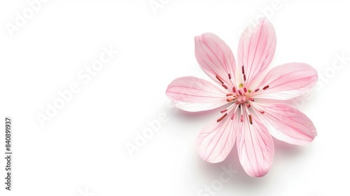 Isolated flower on a white background