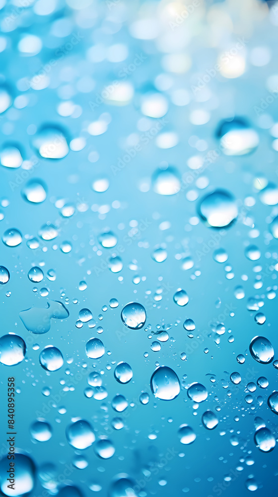 Blue water drop close-up Blue water drop close-up