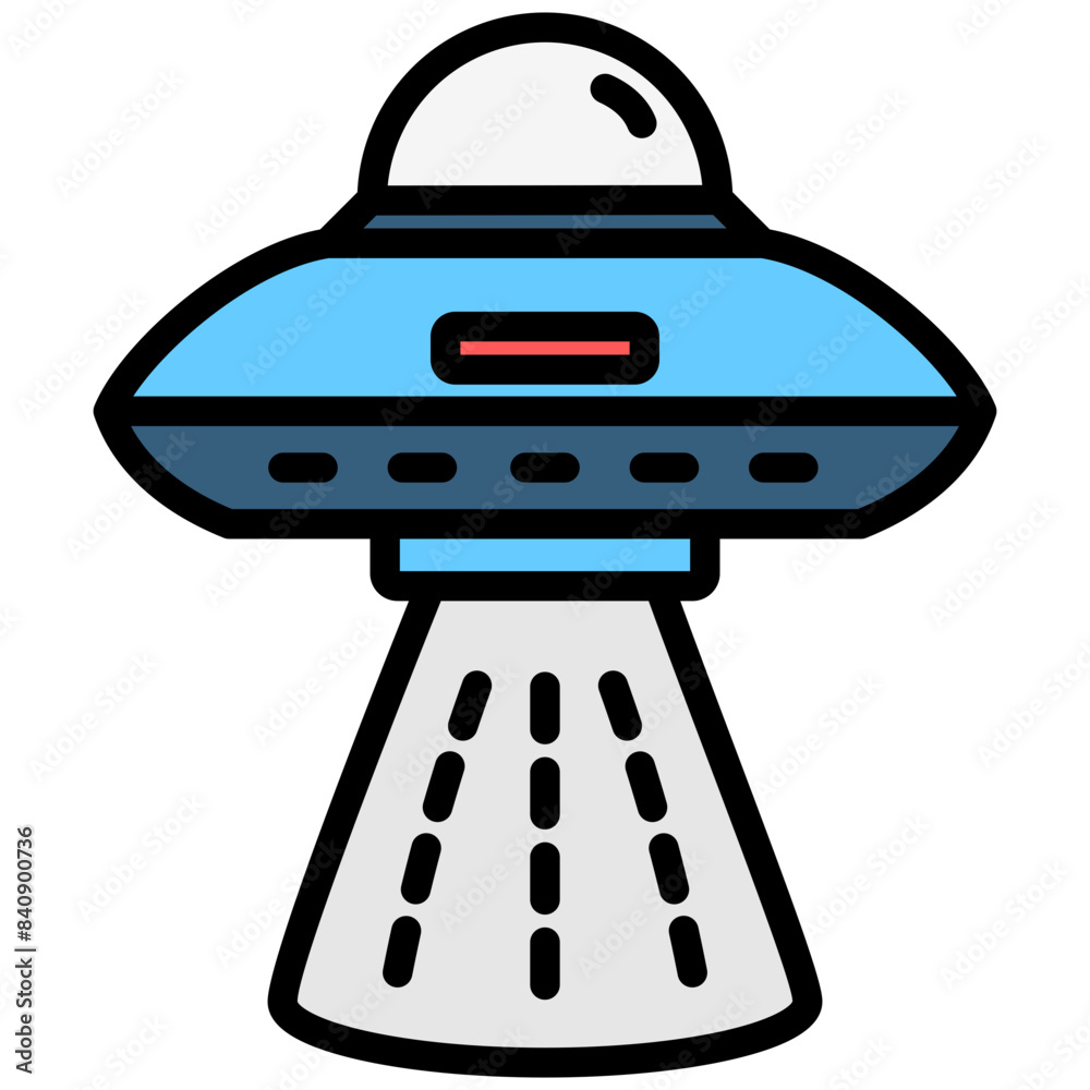 UFO lineal multi color icon, related to education and technology theme. use for modern concept, web and app development. UFO lineal multi color icon, related to education and technology theme. use for modern concept, web and app development.