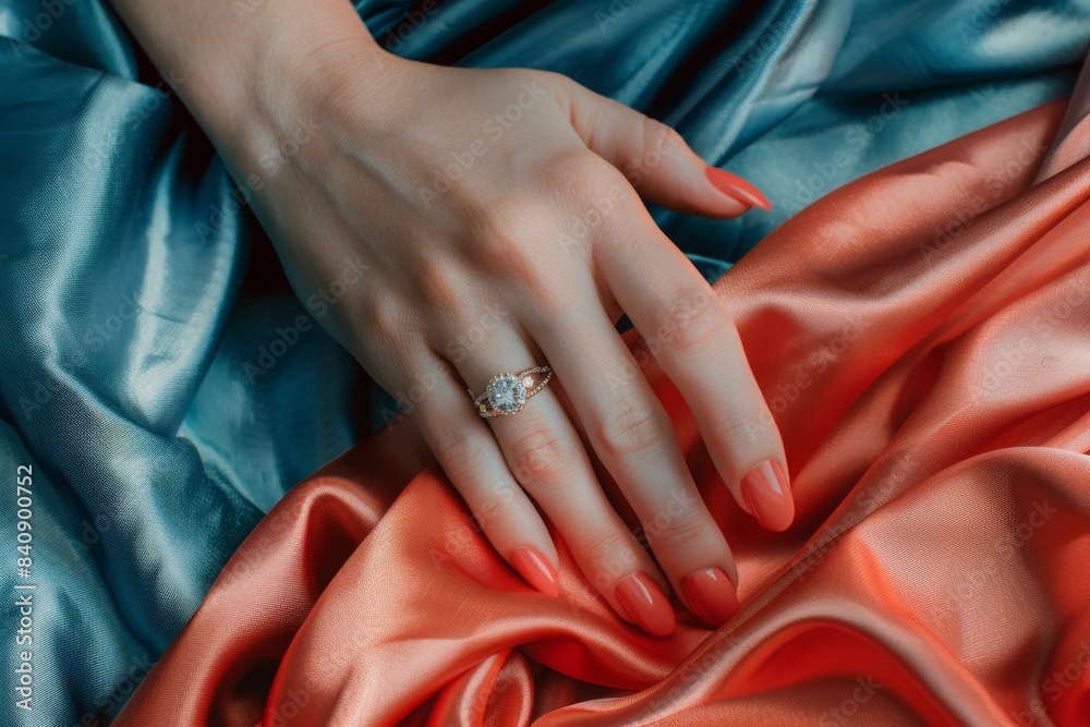 Fototapeta premium hand holding ring 