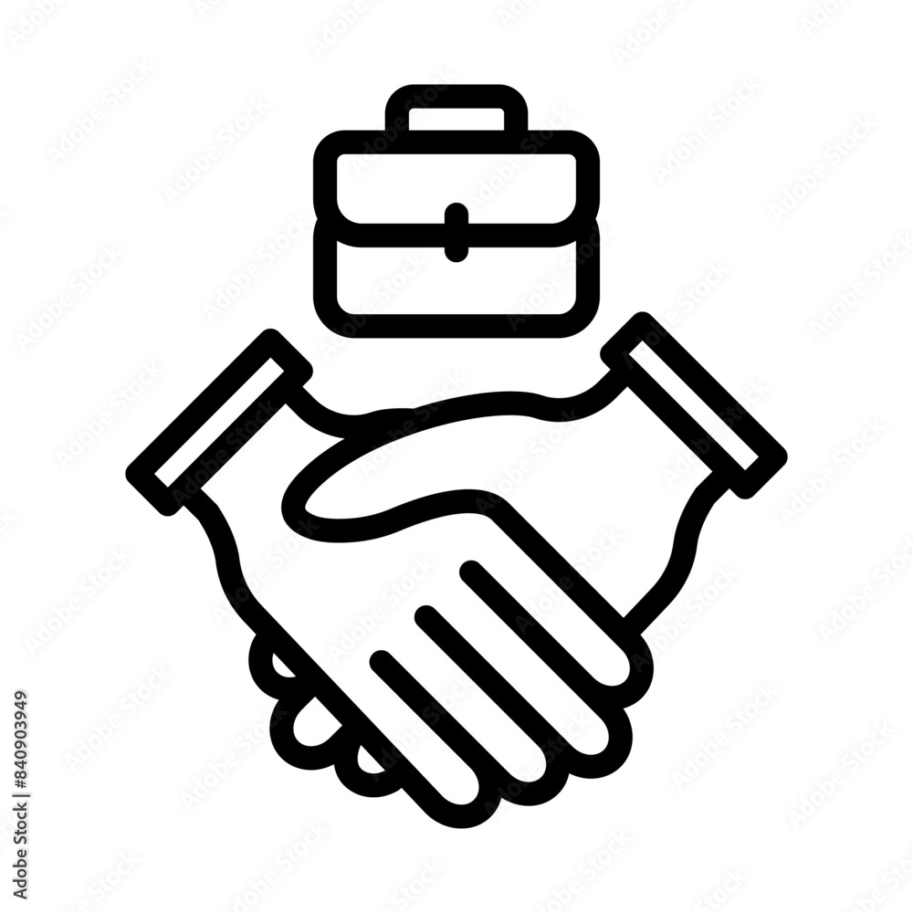 Collaboration line icon. Employee icon. Human resources icon isolated on white background. Transparent background, minimalist symbol. Vector images Collaboration line icon. Employee icon. Human resources icon isolated on white background. Transparent background, minimalist symbol. Vector images