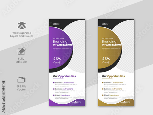 Business Retractable Banner Layout Roll up Banner