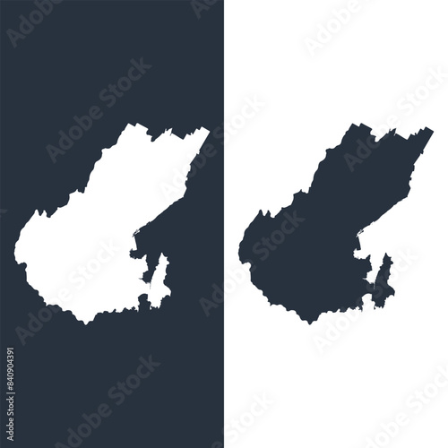 Wellington Region map, administrative division of New Zealand. Vector illustration.
