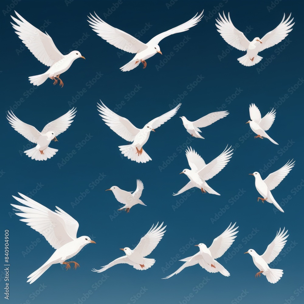 Obraz premium black bird fly in the sky