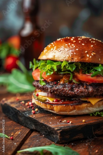 burgers fast food delicious Generative AI