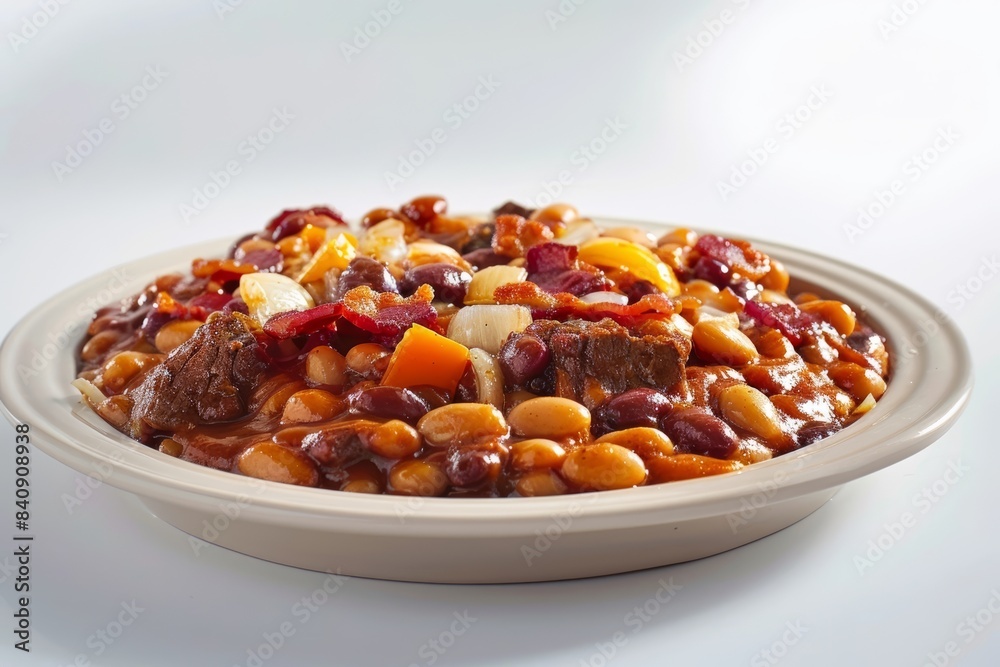 Juicy Pork and Bean Casserole with Bacon Juicy Pork and Bean Casserole with Bacon