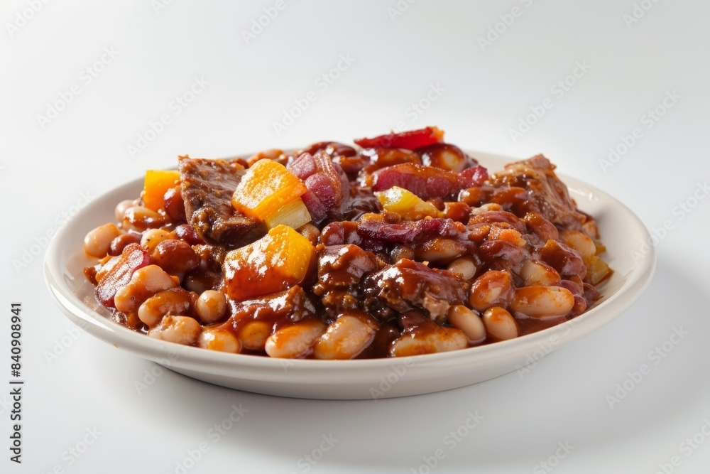 Savory Pork and Bean Casserole with Bacon Savory Pork and Bean Casserole with Bacon