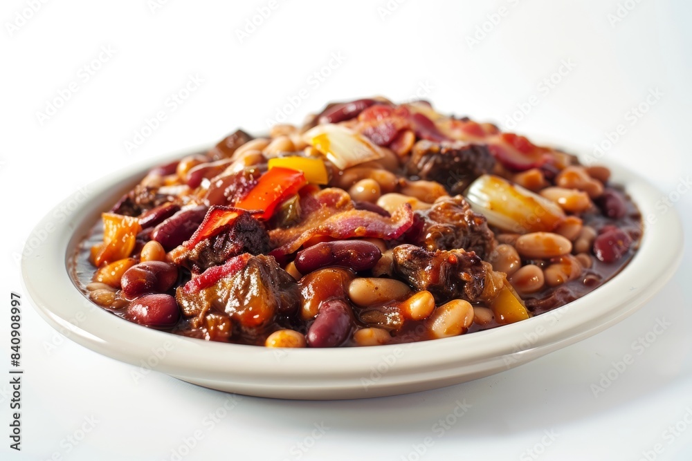 Juicy Baked Bean Casserole with Bell Pepper Juicy Baked Bean Casserole with Bell Pepper