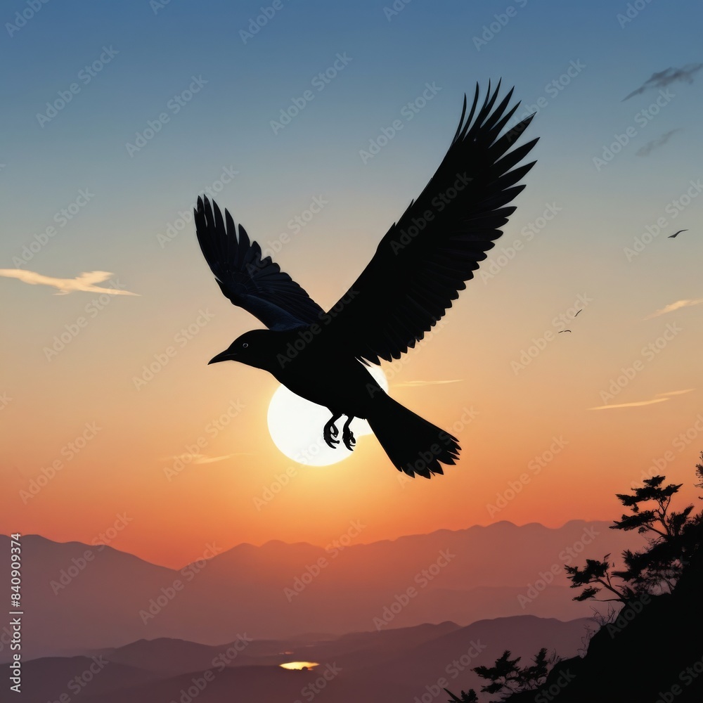 Naklejka premium eagle in flight
