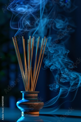 incense sticks in a vase Generative AI