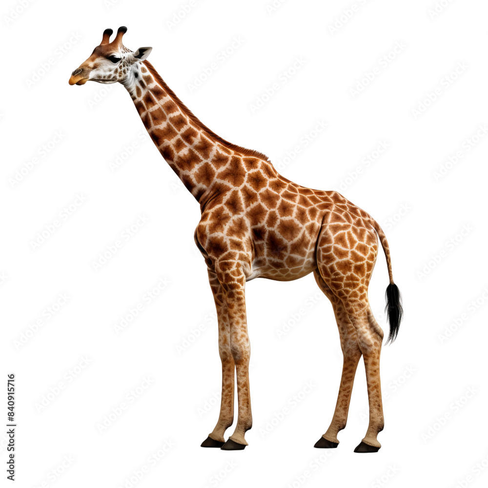 Naklejka premium giraffe isolated on white