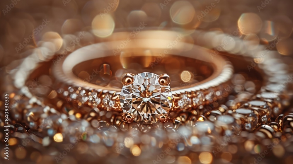 Engagement rings, jewelry, Wedding rings on background. wedding ring newlyweds macro photography diffused light Engagement rings, jewelry, Wedding rings on background. wedding ring newlyweds macro photography diffused light