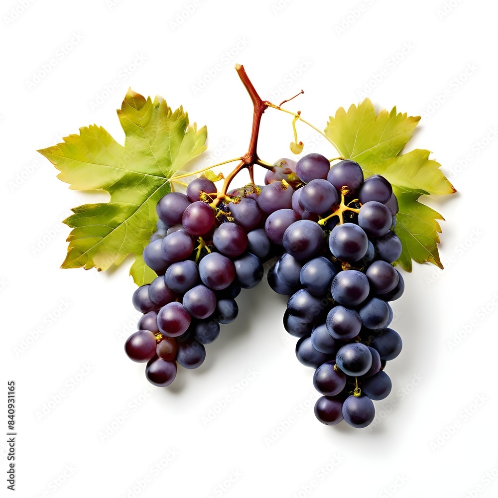 Fototapeta premium bunch of grapes isolated on white