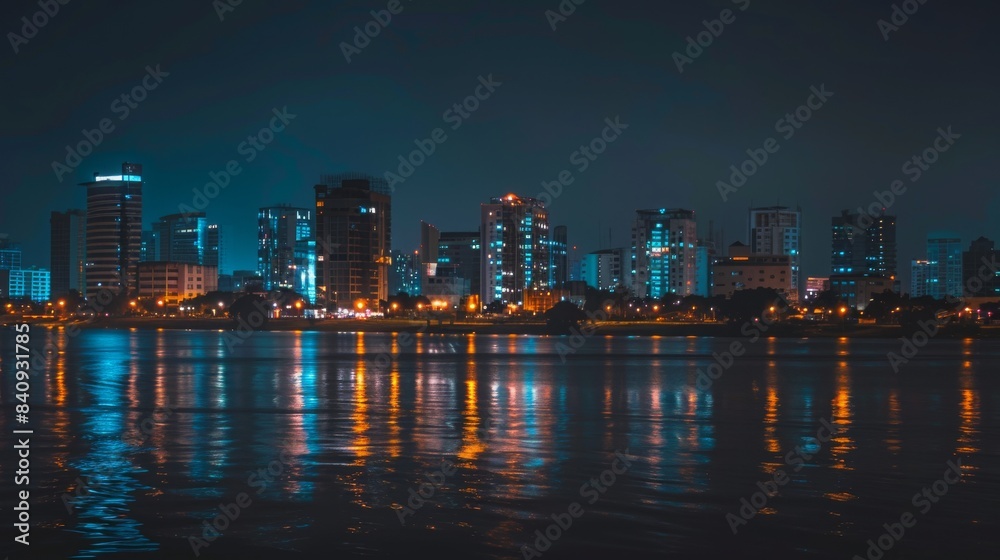 Illuminated Urban Cityscape at Night Featuring Skyscrapers, Neon Lights, and Vibrant Street Life in a Metropolitan Downtown Area. Perfect Representation of Modern Nightlife and Urban Exploration with Illuminated Urban Cityscape at Night Featuring Skyscrapers, Neon Lights, and Vibrant Street Life in a Metropolitan Downtown Area. Perfect Representation of Modern Nightlife and Urban Exploration with