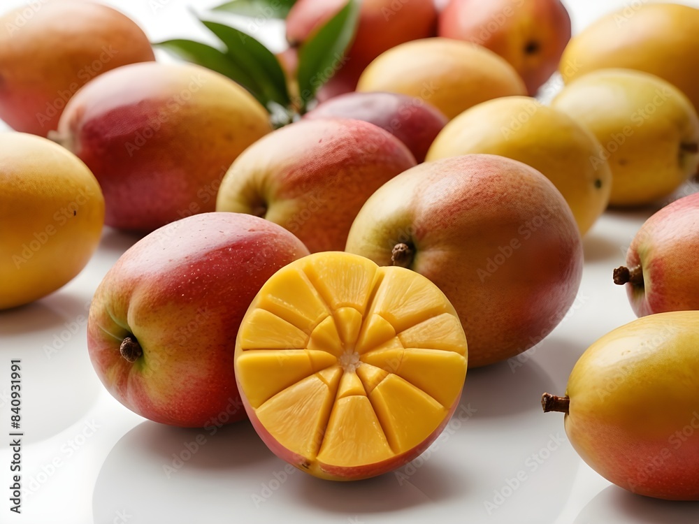 set of fresh fruits