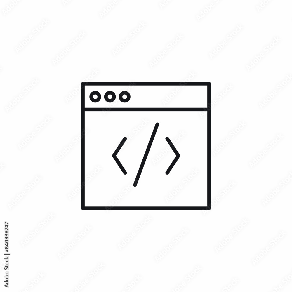 browser web developing sign icon browser web developing sign icon