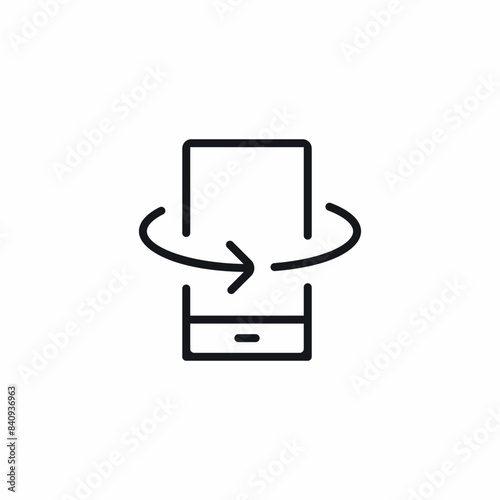 rotate phone turn degree icon