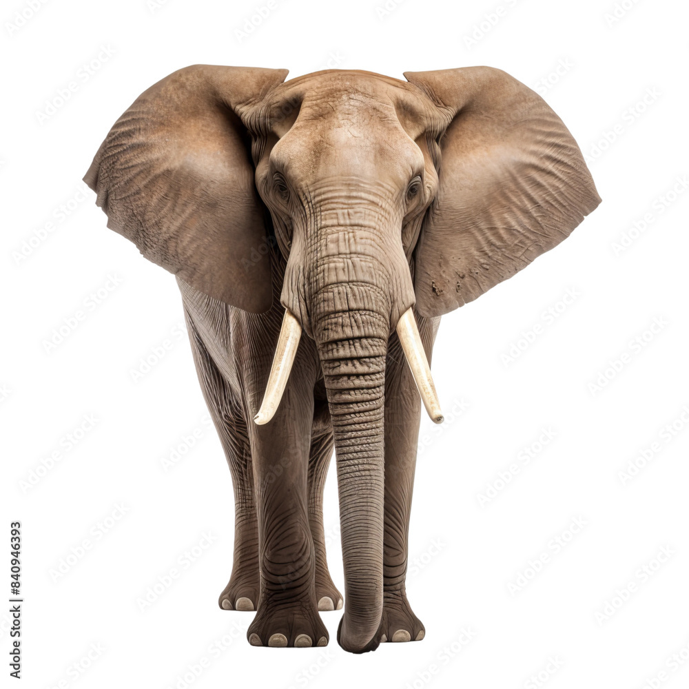 Fototapeta premium elephant isolated on white
