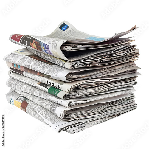 stack of newspapers