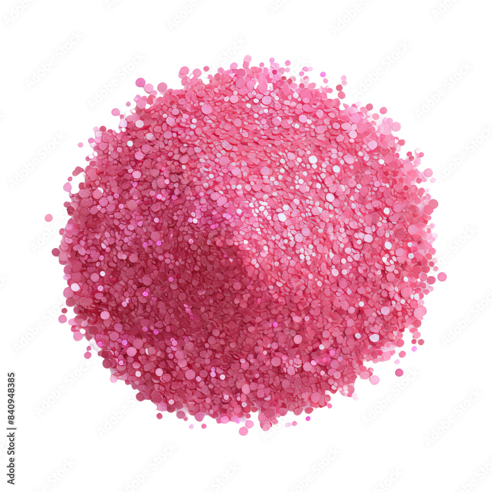 pink glitter on white isolated background pink glitter on white isolated background