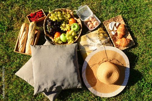 Outdoor summer picnic sprea...