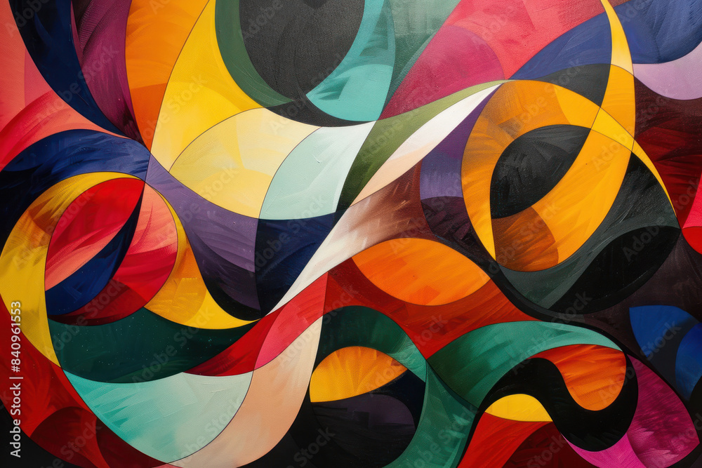 Obraz premium Abstract Swirls of Color