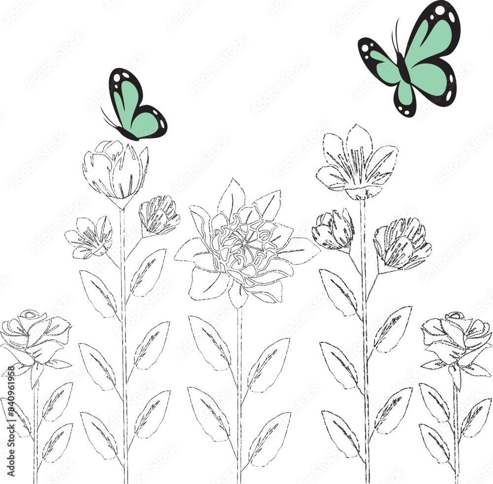flowering plants with butterflies flowering plants with butterflies