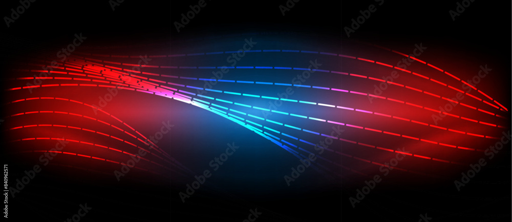 Neon wave lines with blend effect. Vector Illustration For Wallpaper, Banner, Background, Card, Book Illustration, landing page Neon wave lines with blend effect. Vector Illustration For Wallpaper, Banner, Background, Card, Book Illustration, landing page