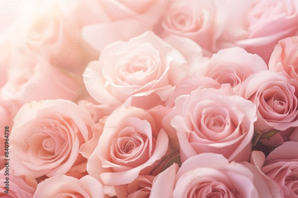A beautiful bouquet of soft pink roses captured in natural light, creating a romantic and serene floral arrangement. A beautiful bouquet of soft pink roses captured in natural light, creating a romantic and serene floral arrangement.
