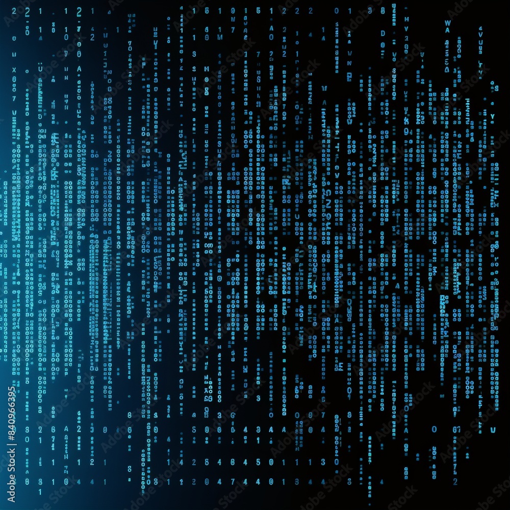 Abstract digital code background with binary data and glowing lines, perfect for technology, cybersecurity, and programming themes. Abstract digital code background with binary data and glowing lines, perfect for technology, cybersecurity, and programming themes.