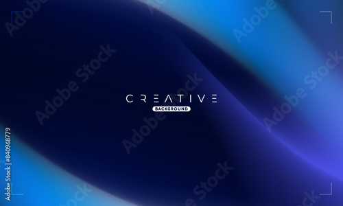 Abstract Dynamic Gradient Background. Blue Fluid Color Gradient. Design Template For ads, Banner, Poster, Cover, Web, Brochure, Wallpaper, and flyer. Vector.