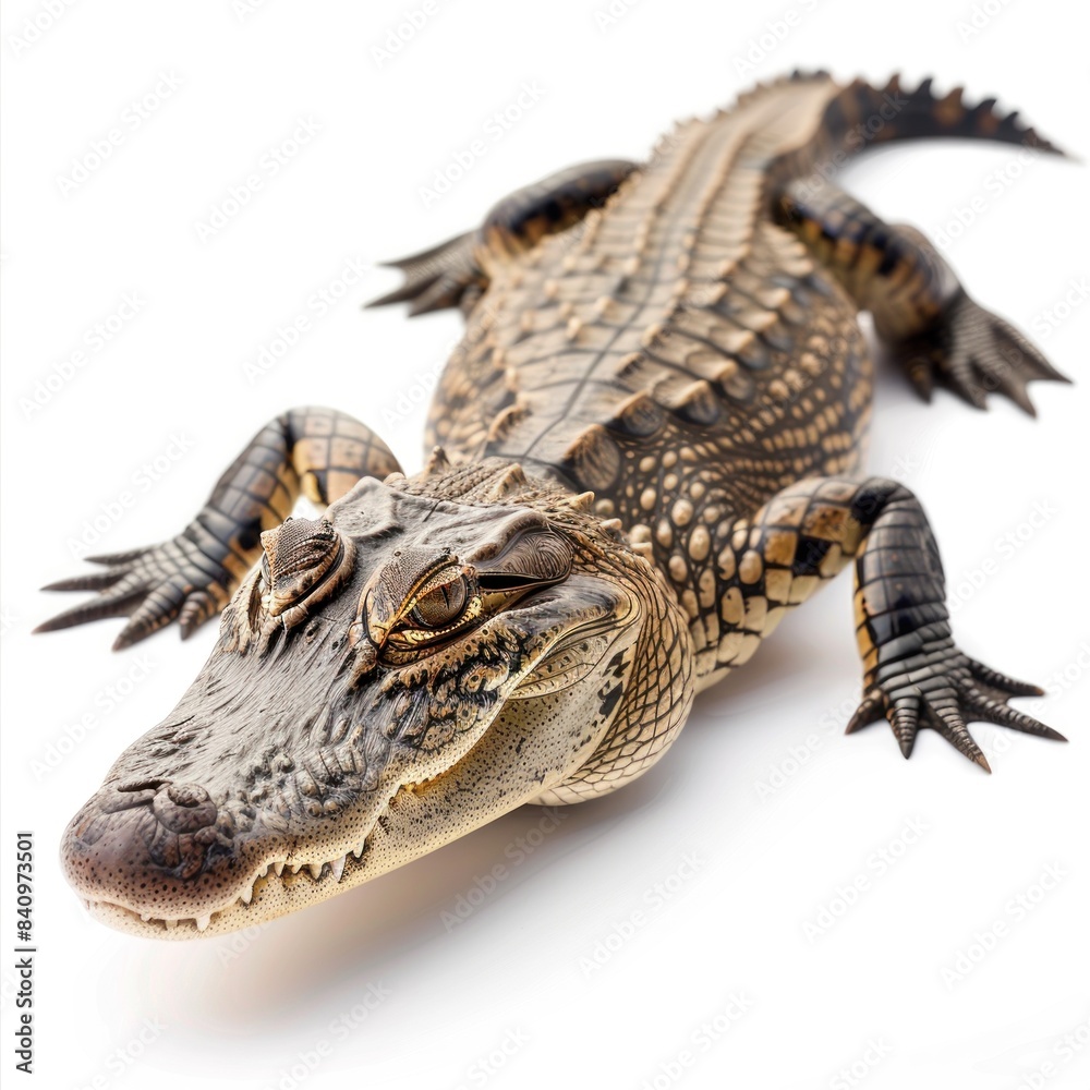 Obraz premium Alligator isolated on white background