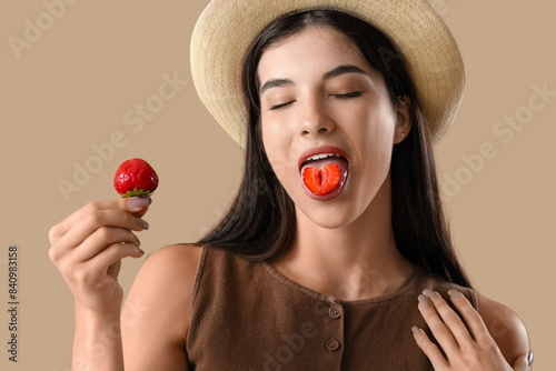 Beautiful young woman with ...