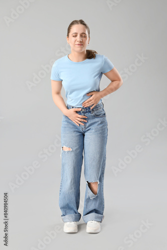 Young woman suffering from ...