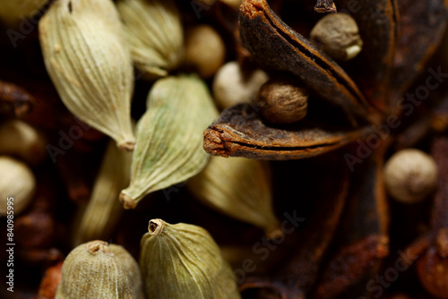 Fototapeta Naklejka Na Ścianę i Meble -  Five spice is a blend of star anise, cloves, cinnamon, Sichuan peppercorns and fennel seeds