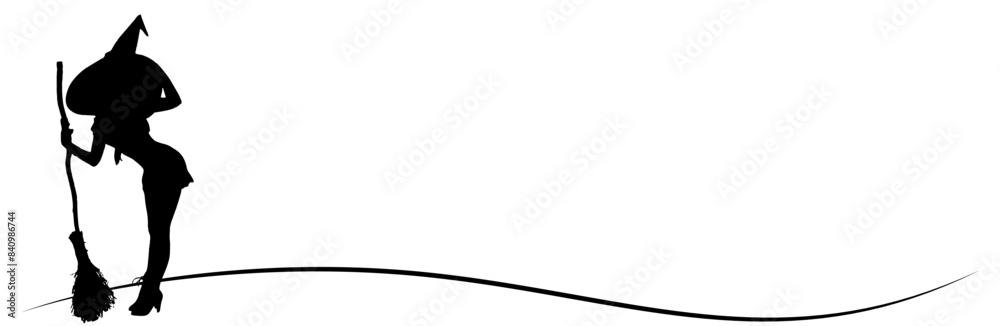 line art witch woman halloween day line art witch woman halloween day
